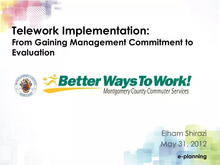 telework implementation from gaining management commitment to evaluation