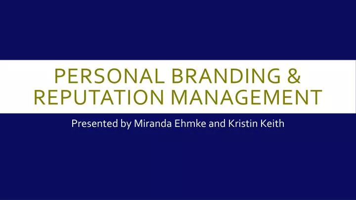 personal branding reputation management