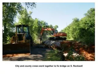 City and county crews work together to fix bridge on S. Rockwell