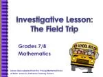 Grades 7/8 Mathematics - slide 1