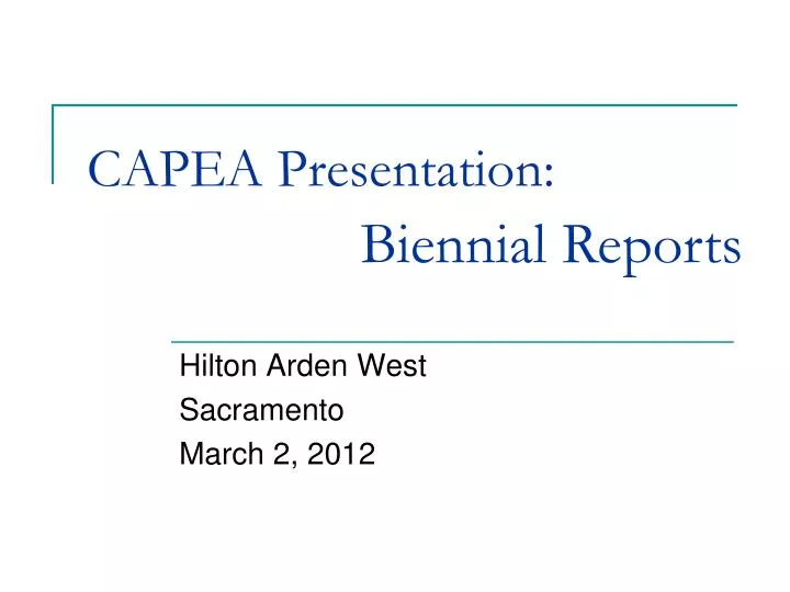 capea presentation