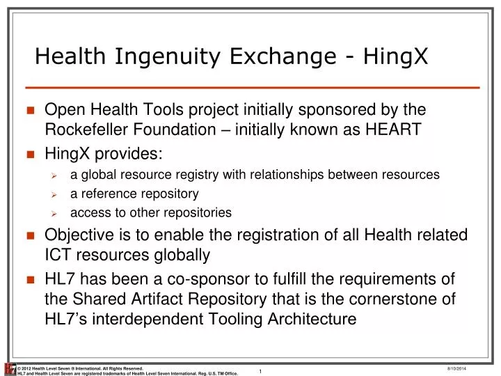 health ingenuity exchange hingx