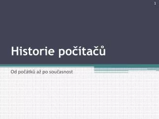 historie po ta