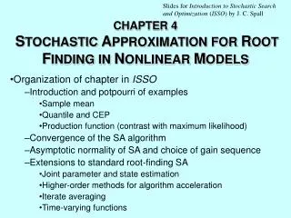 CHAPTER 4 S TOCHASTIC A PPROXIMATION FOR R OOT F INDING IN N ONLINEAR M ODELS