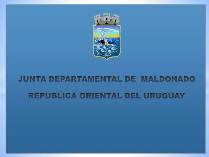 junta departamental de maldonado rep blica oriental del uruguay