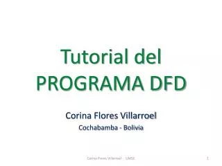 tutorial del programa dfd