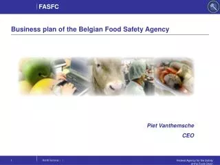 Business plan of the Belgian Food Safety Agency