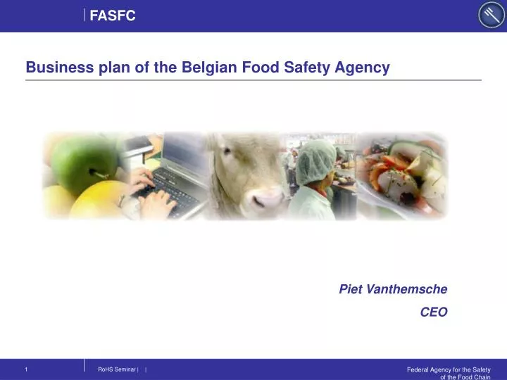 business plan of the belgian food safety agency