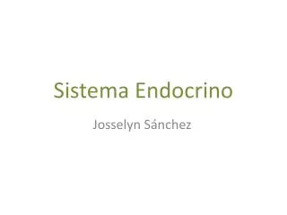 sistema endocrino