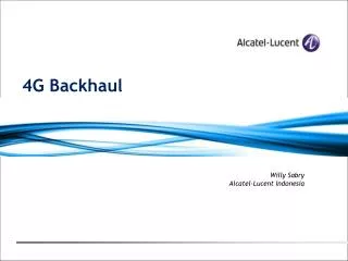 4G Backhaul