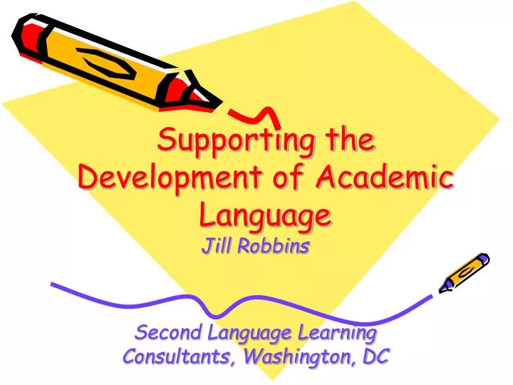supporting the development of academic language