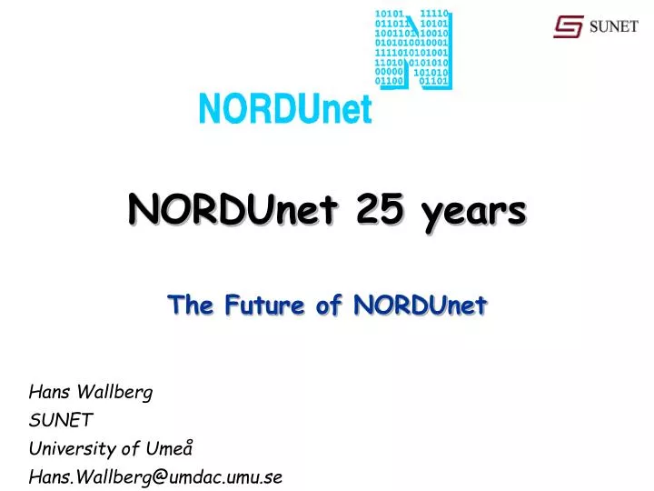 nordunet 25 years