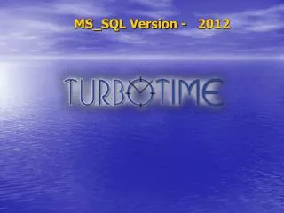 MS_SQL Version - 2012