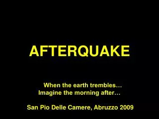 AFTERQUAKE