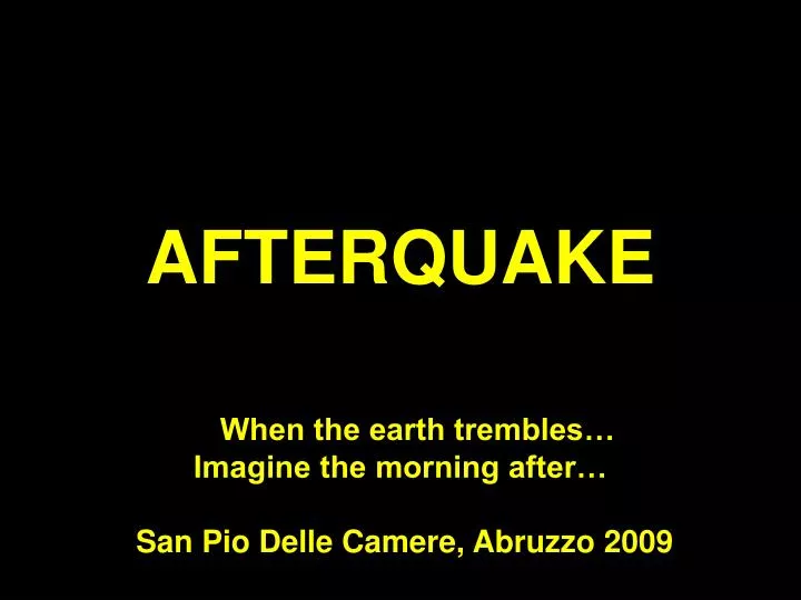 afterquake