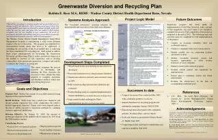 Greenwaste Diversion and Recycling Plan
