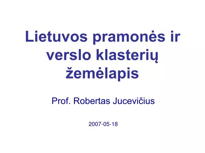 lietuvos pramon s ir verslo klasteri em lapis