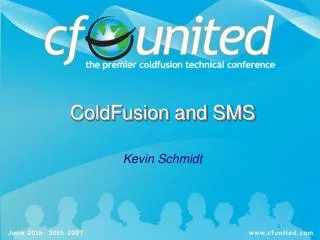 ColdFusion and SMS
