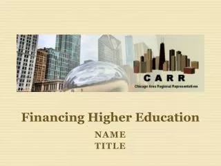 Financing Higher Education