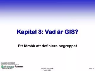 kapitel 3 vad r gis