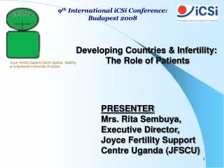 Developing Countries &amp; Infertility: The Role of Patients
