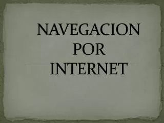 navegacion por internet