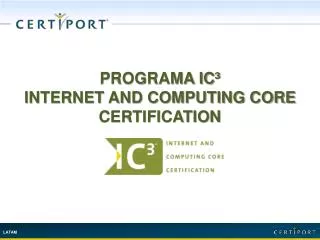 programa ic internet and computing core certification