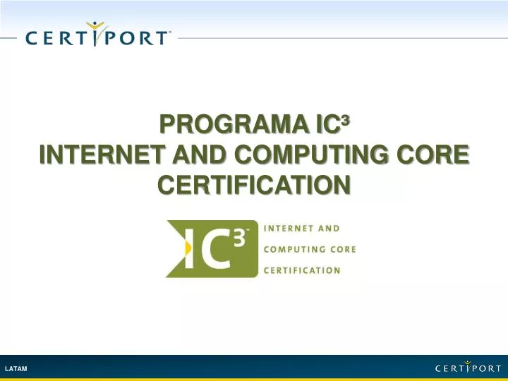 programa ic internet and computing core certification