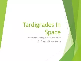 Tardigrades In Space