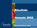 Résultats - slide 1