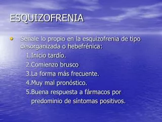esquizofrenia