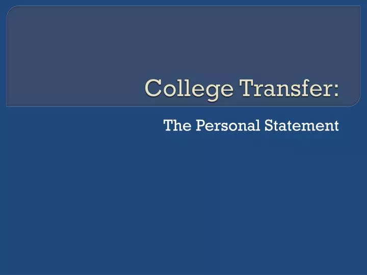 college transfer