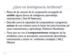 que es inteligencia artificial