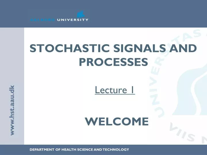 stochastic signals and processes