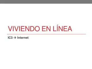 viviendo en l nea