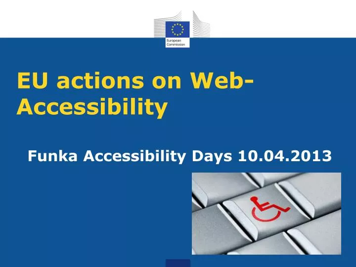 eu actions on web accessibility