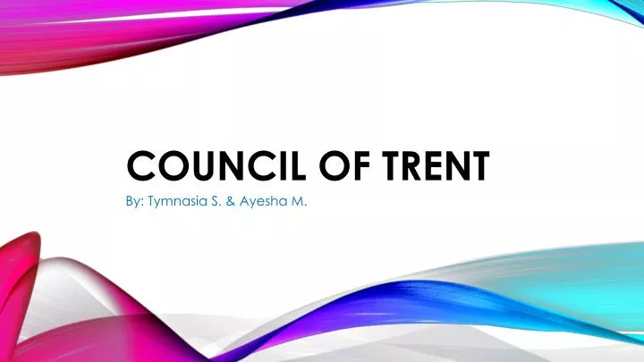 council of trent
