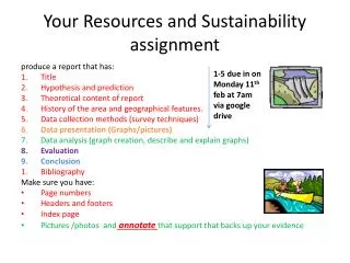 Your Resources and Sustainability assignment