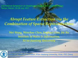 Abrupt Feature Extraction via the Combination of Sparse Representations