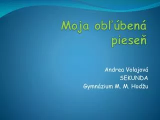 moja ob ben piese