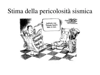 stima della pericolosit sismica