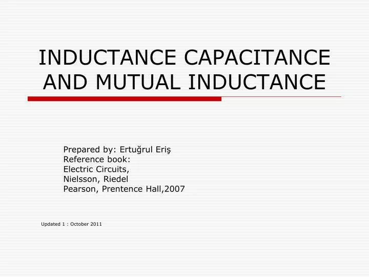 inductance capacitance and mutual inductance
