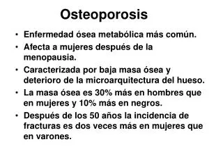 osteoporosis