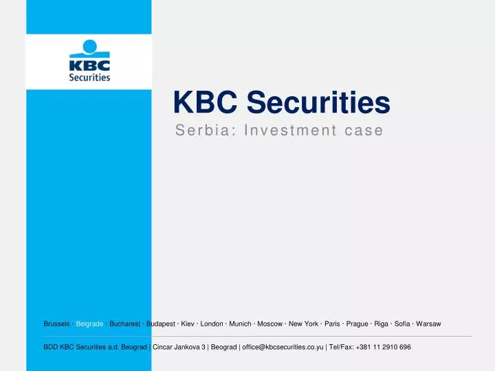 kbc securities