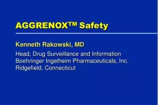AGGRENOX TM Safety