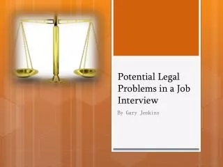 Potential Legal Problems in a Job Interview