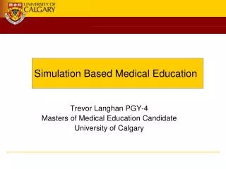 Simulation Based Medical Education