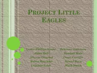 Project Little Eagles