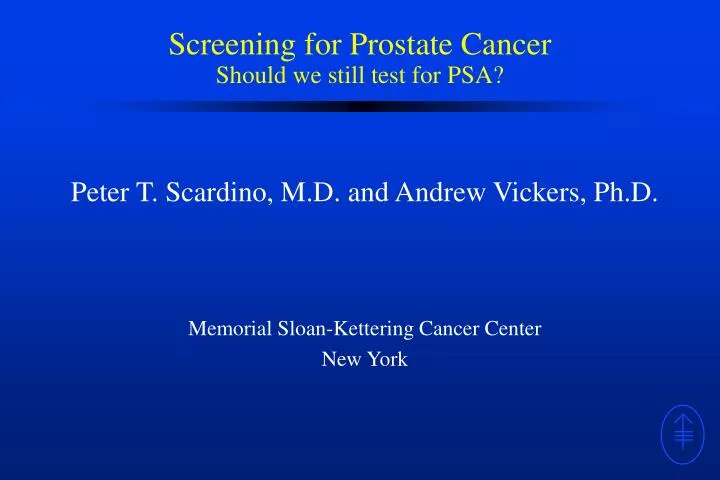 screening for prostate cancer should we still test for psa