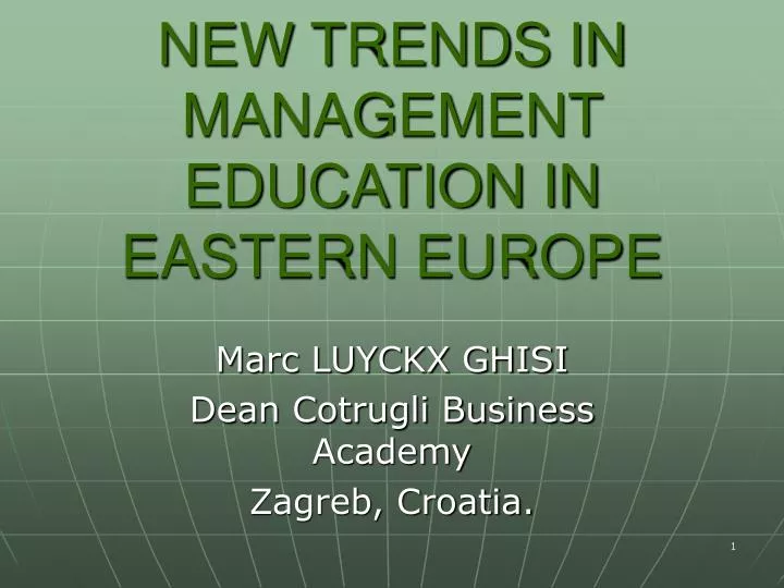 new trends in management education in eastern europe